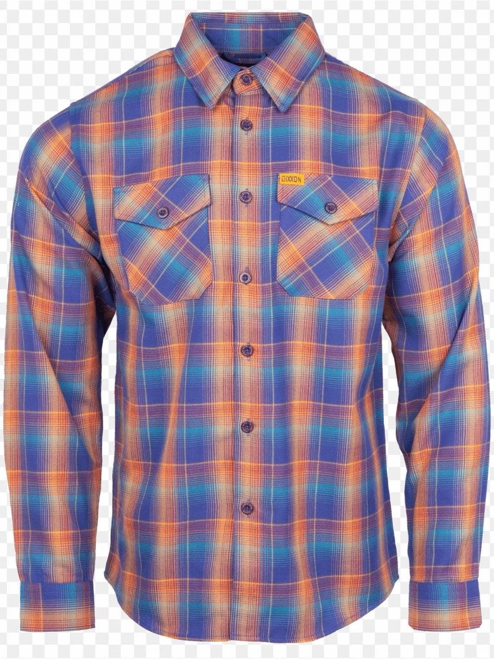 Dixxon Main Street Rainbow Plaid Flannel Button 
Down Shirt Men’s Size: 3XL